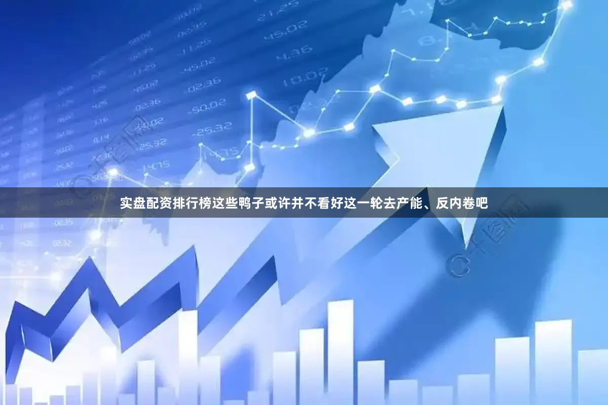 实盘配资排行榜这些鸭子或许并不看好这一轮去产能、反内卷吧