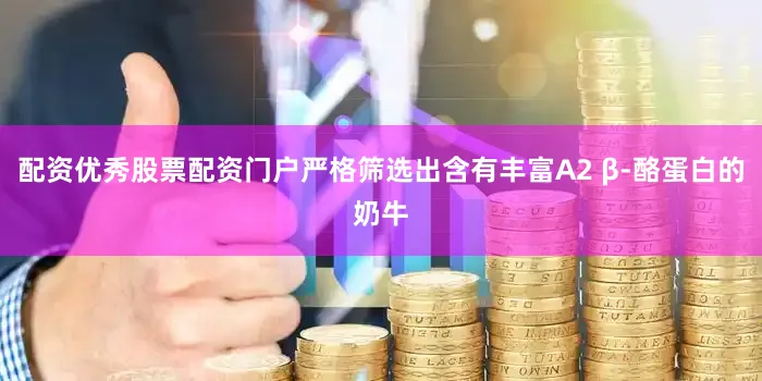 配资优秀股票配资门户严格筛选出含有丰富A2 β-酪蛋白的奶牛