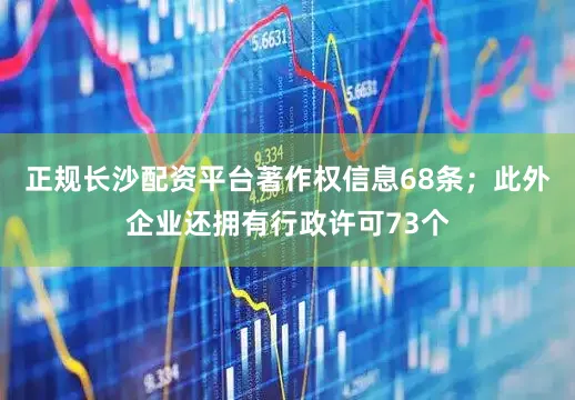 正规长沙配资平台著作权信息68条；此外企业还拥有行政许可73个